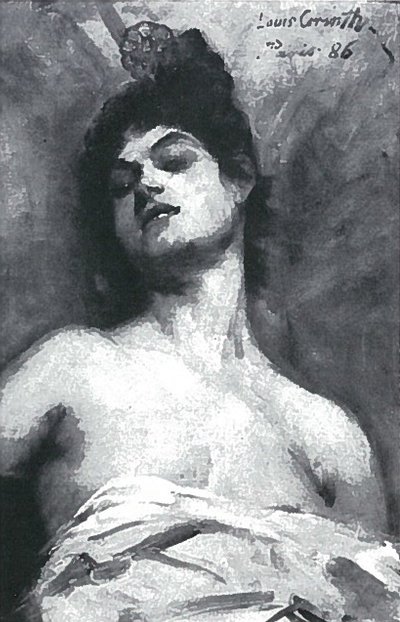 Parísina con peine alto de Lovis Corinth